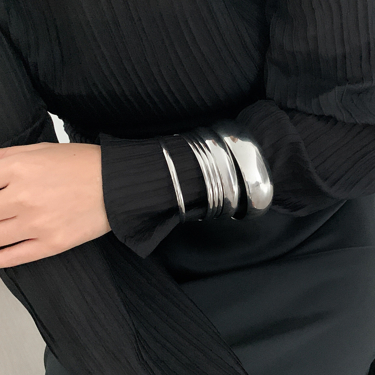 ✨HC116: Bangles Sets for Stack: Bangles Sets (Silver)✨