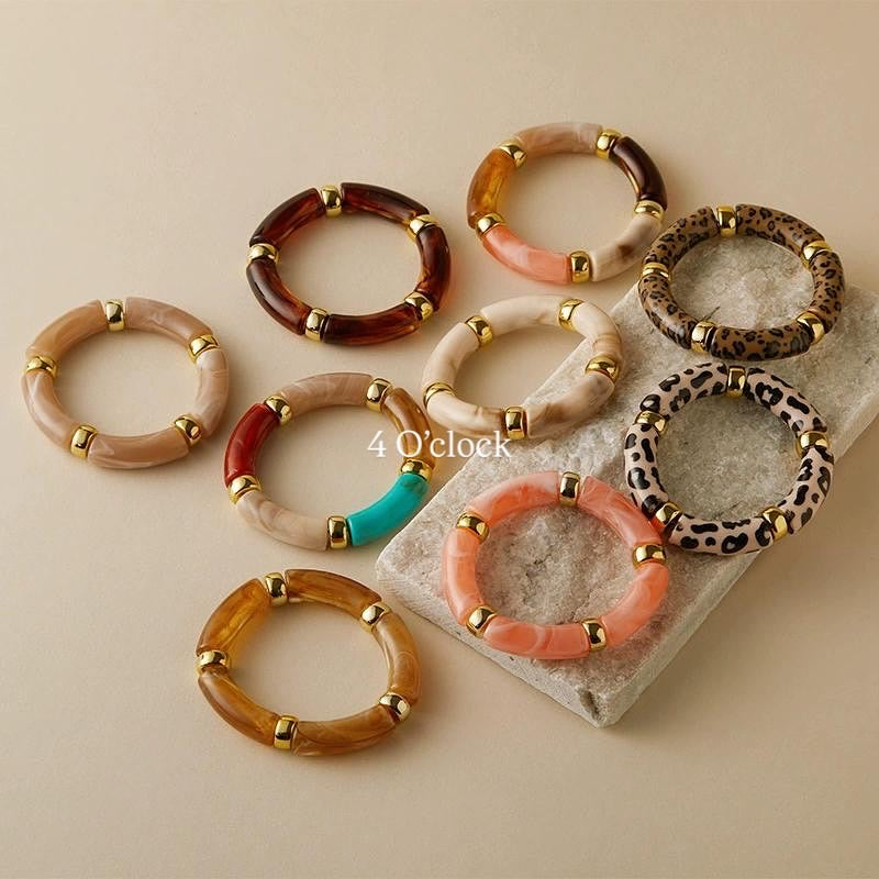 ✨HC67: Elastic Resin Bangles/Bracelet - Coffee💗