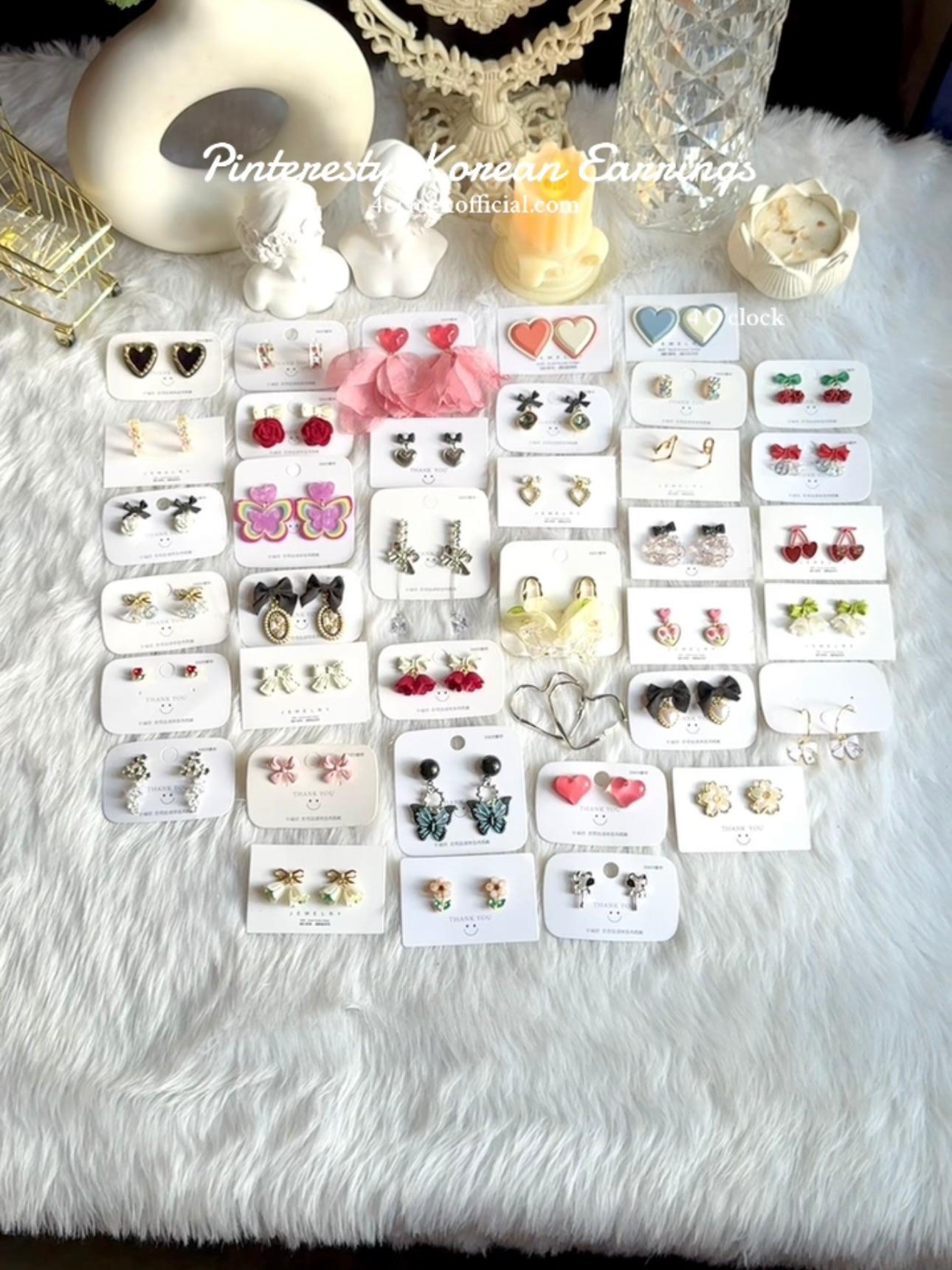 🫰🏻KE33: Korean Earrings: Pink Tulip 🎀✨