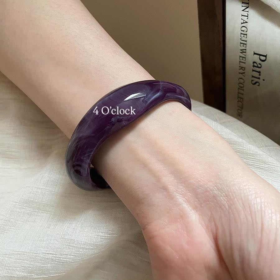 ✨HC98: Elastic Resin Bangles/Bracelet - Purple💗