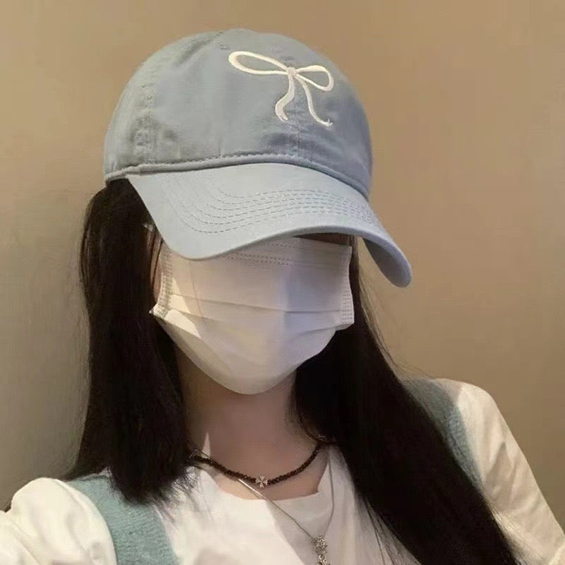 🧢🎀Pookie Bow Cap: Blue🎀🧢