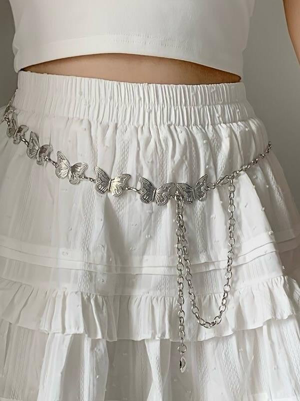 ✨WC05: Pinteresty Waist Chains: Bright Silver Butterfly 💫