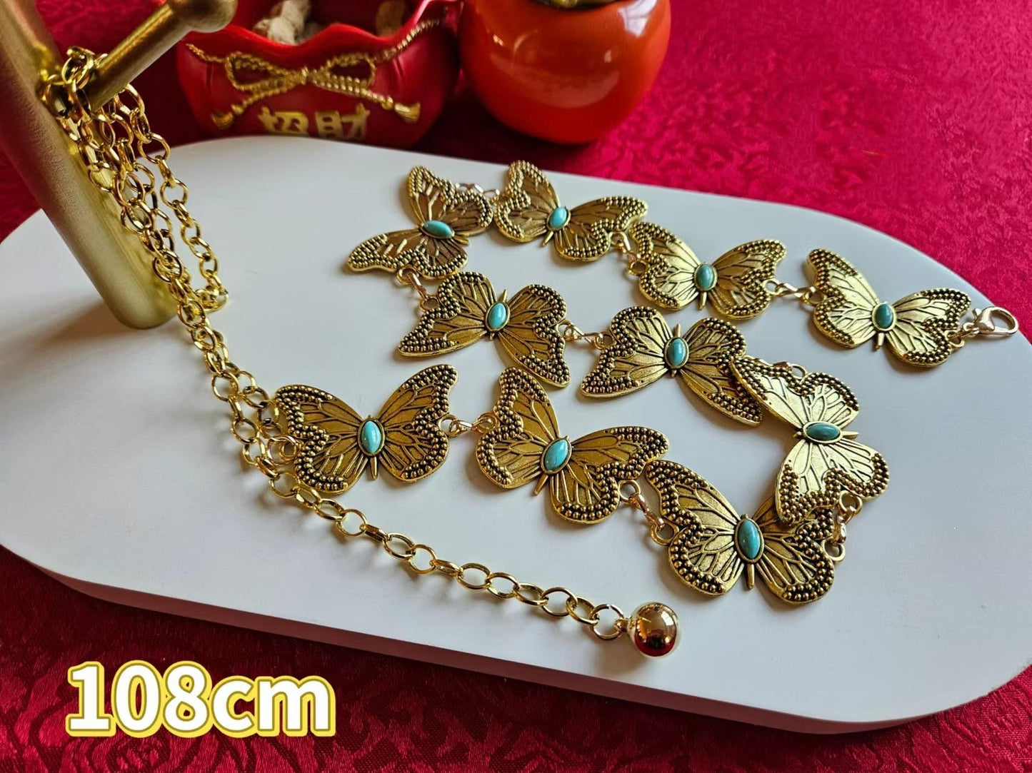 ✨WC03: Pinteresty Waist Chains: Vintage Butterfly Golden💫
