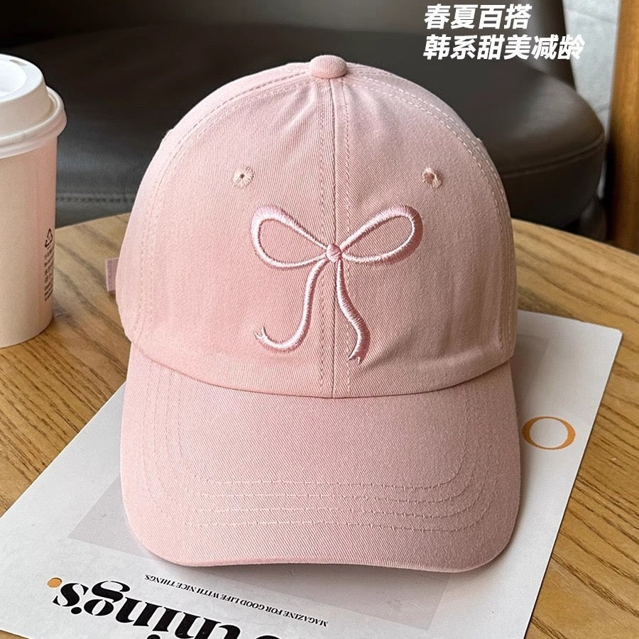 🧢🎀Pookie Bow Cap: Pink🎀🧢