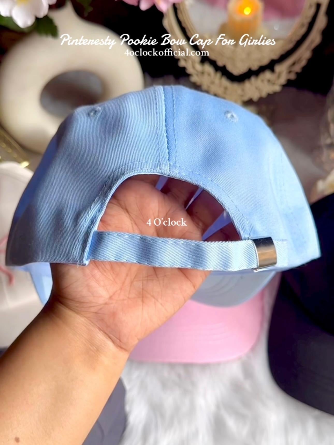 🧢🎀Pookie Bow Cap: Blue🎀🧢
