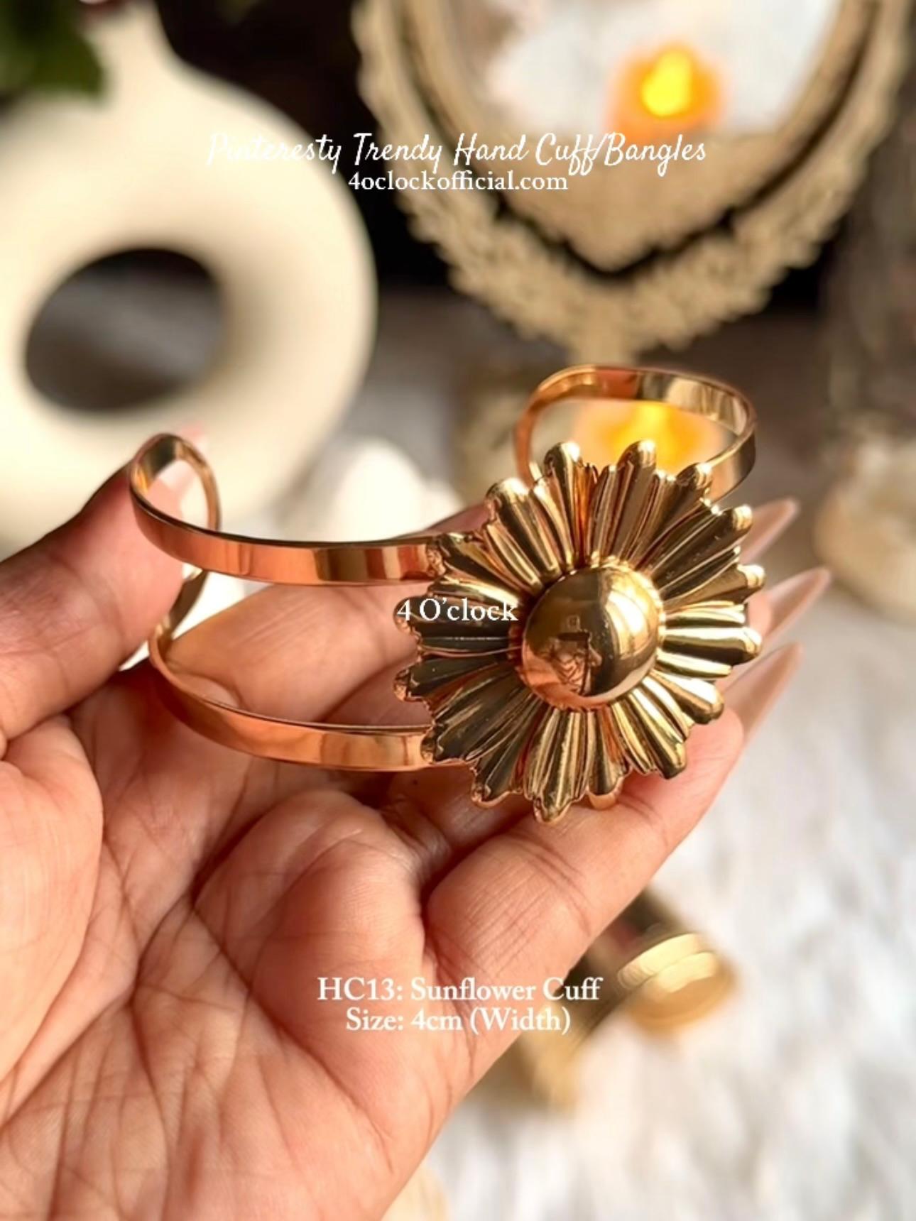 ✨HC13: Handcuff for Stack: Golden Sunflower Bracelet✨
