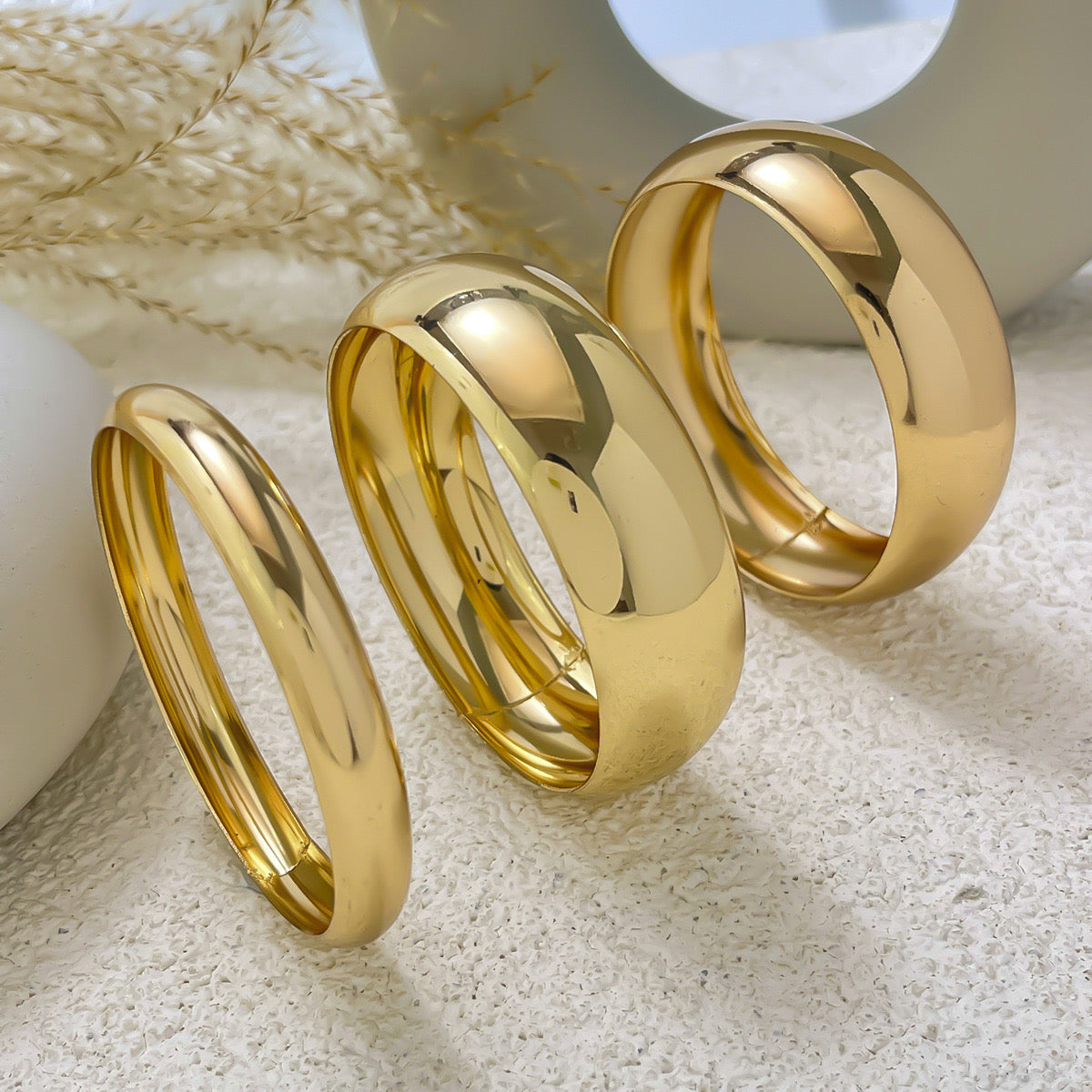 ✨HC61: Bangles Sets for Stack: 3 Bangles Sets (Golden)✨