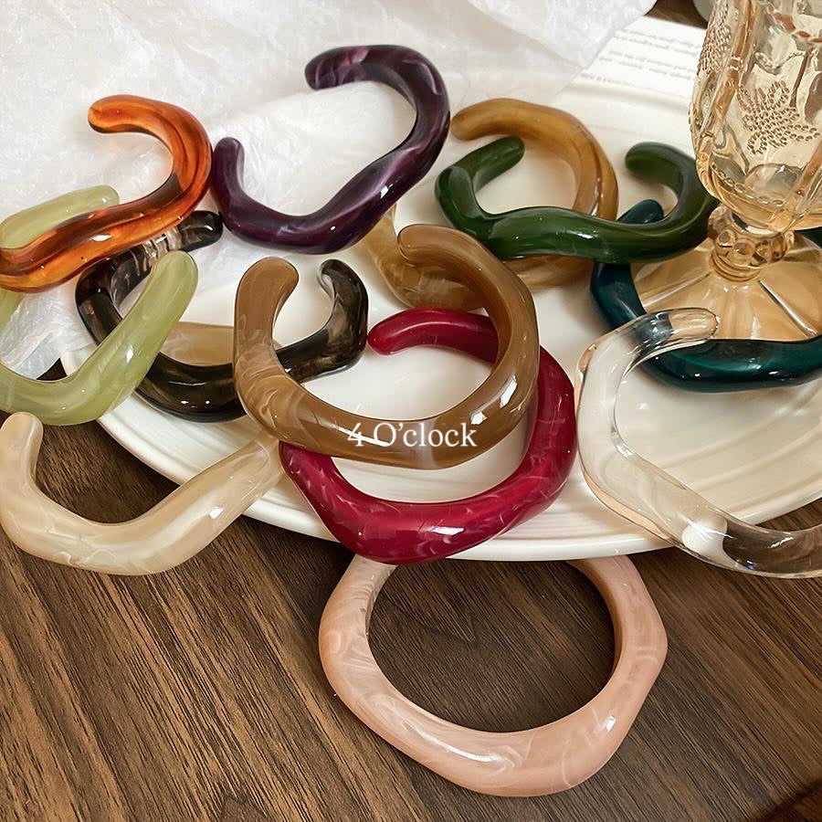 ✨HC104: Elastic Resin Bangles/Bracelet - Coffee💗
