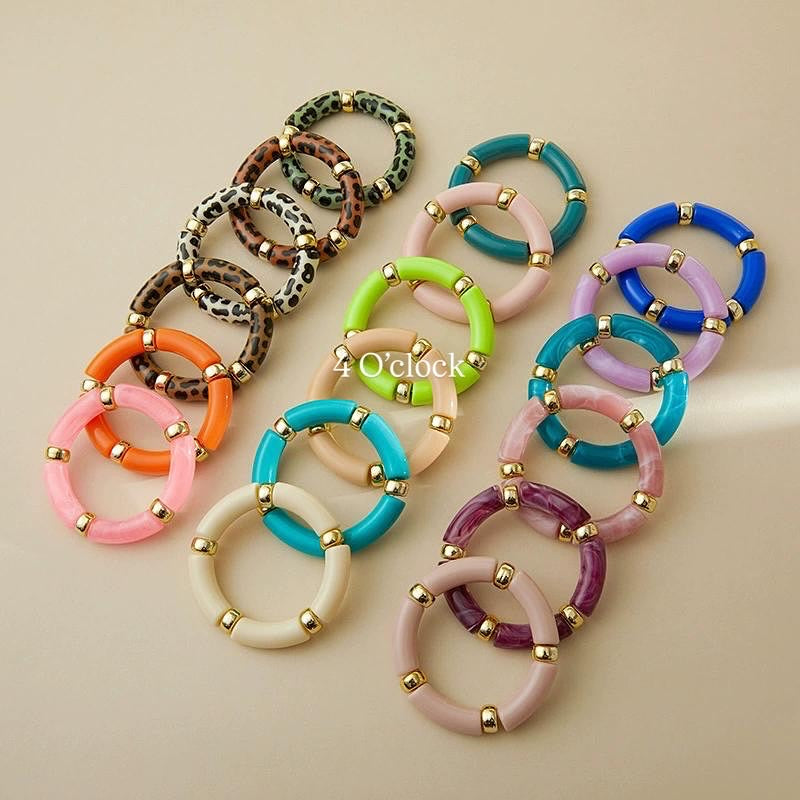 ✨HC67: Elastic Resin Bangles/Bracelet - Coffee💗