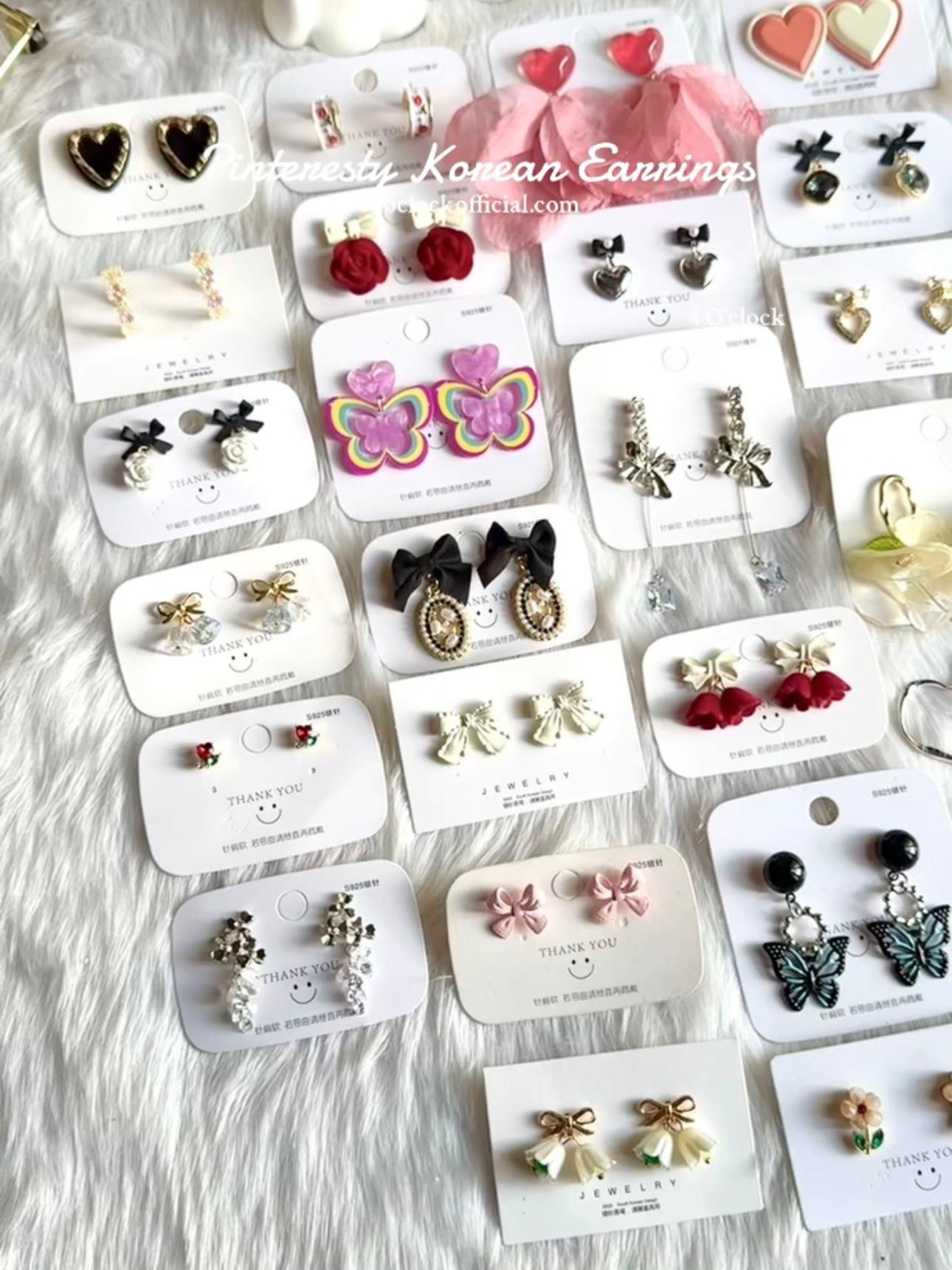🫰🏻KE33: Korean Earrings: Pink Tulip 🎀✨