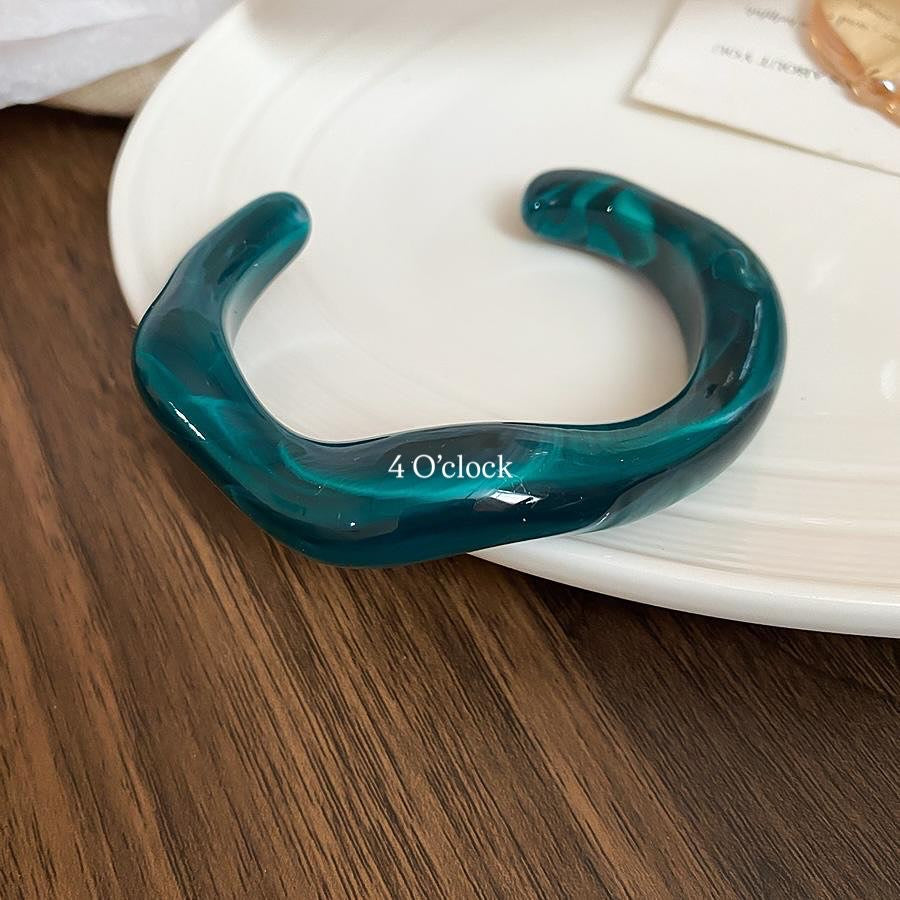 ✨HC112: Elastic Resin Bangles/Bracelet - Green💗