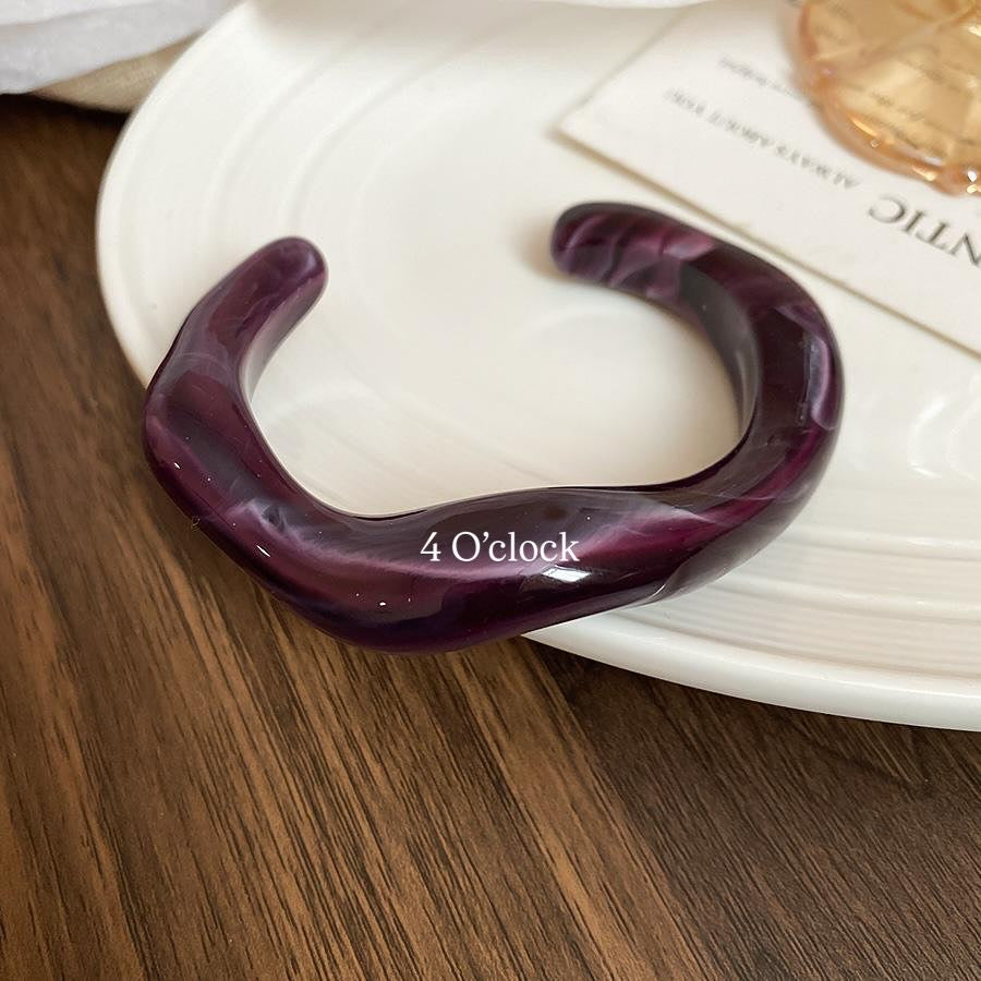 ✨HC108: Elastic Resin Bangles/Bracelet - Purple💗