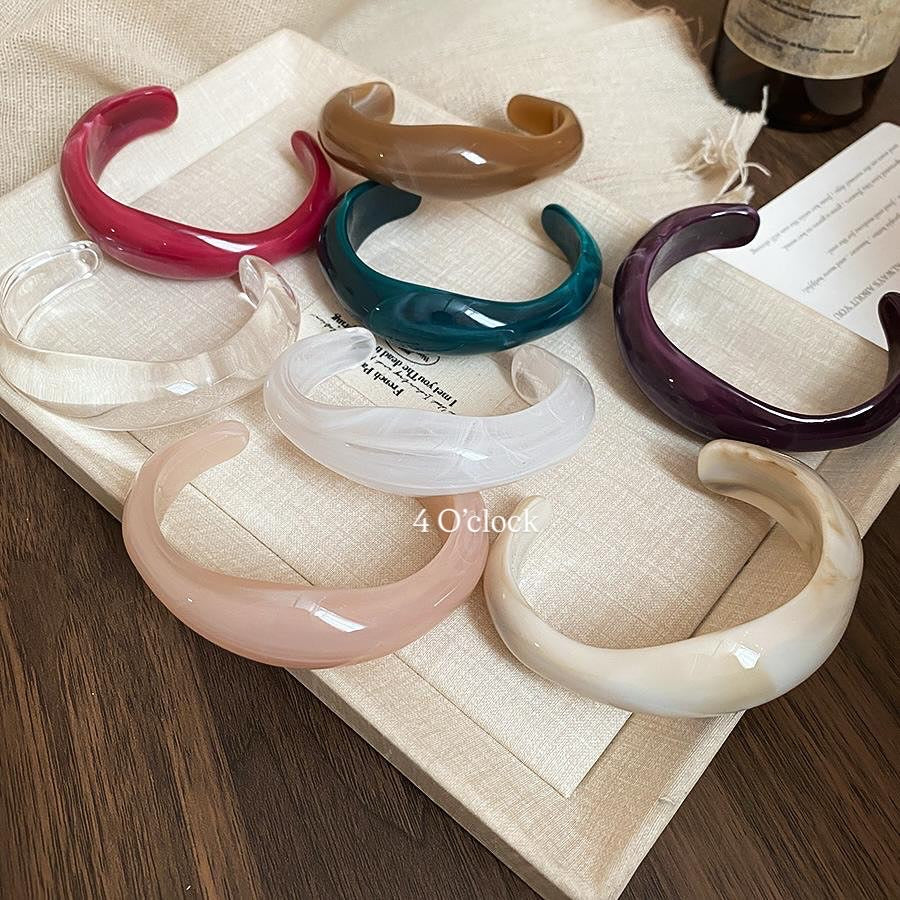 ✨HC98: Elastic Resin Bangles/Bracelet - Purple💗
