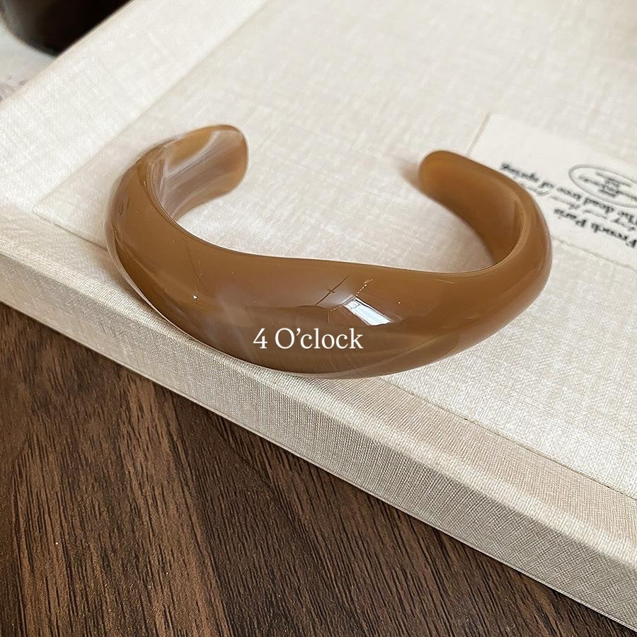 ✨HC96: Elastic Resin Bangles/Bracelet - Coffee💗