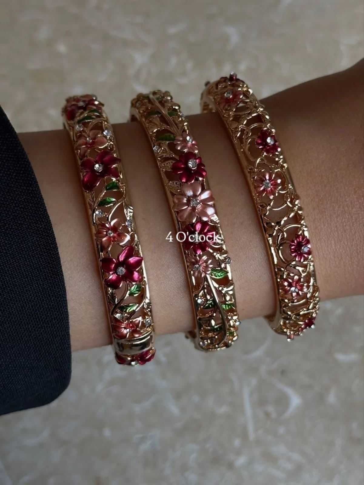 ✨🏰VC28: Cloisonné Vintage Victorian Bangles : Powder Blue 🌸🕯️