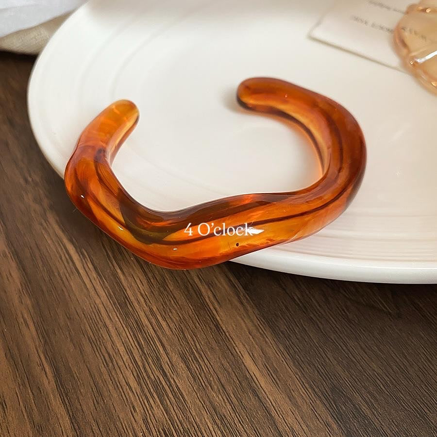 ✨HC109: Elastic Resin Bangles/Bracelet - Amber💗
