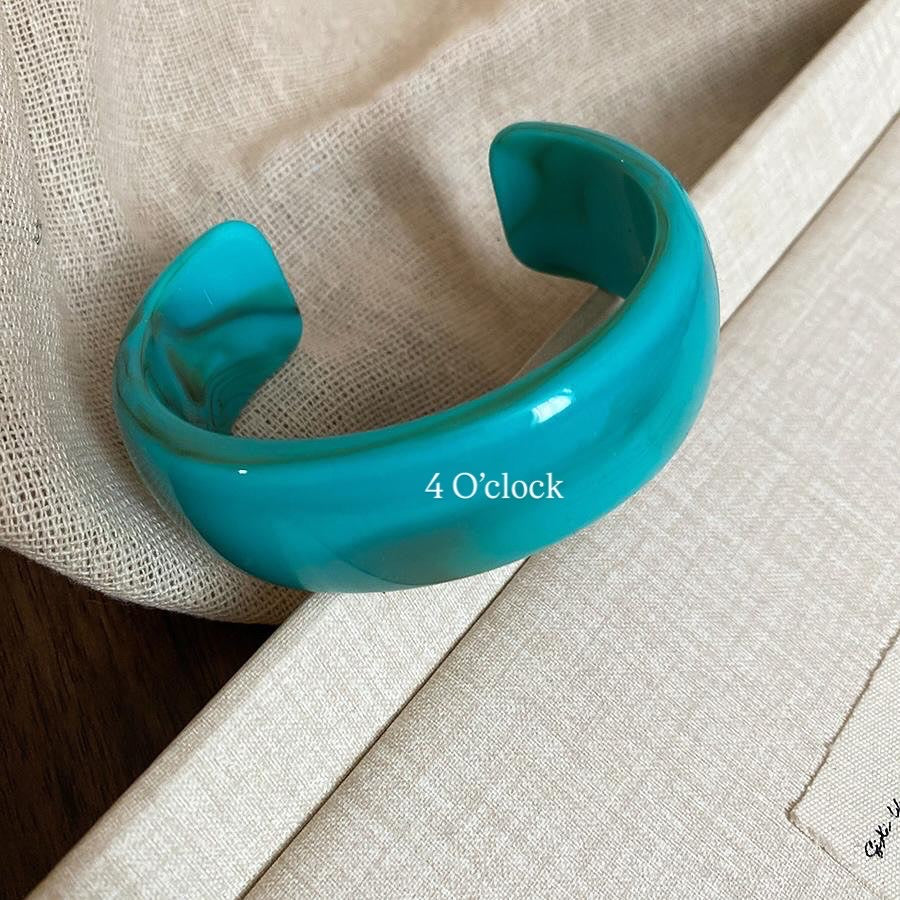 ✨HC91: Elastic Resin Bangles/Bracelet - Light Blue💗