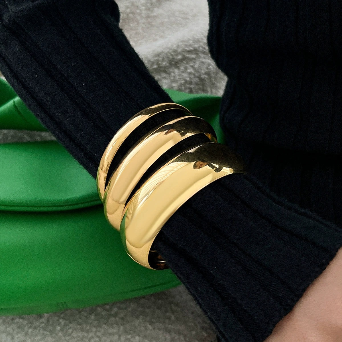 ✨HC59: Bangles Sets for Stack: 3 Bangles Sets (Golden)✨