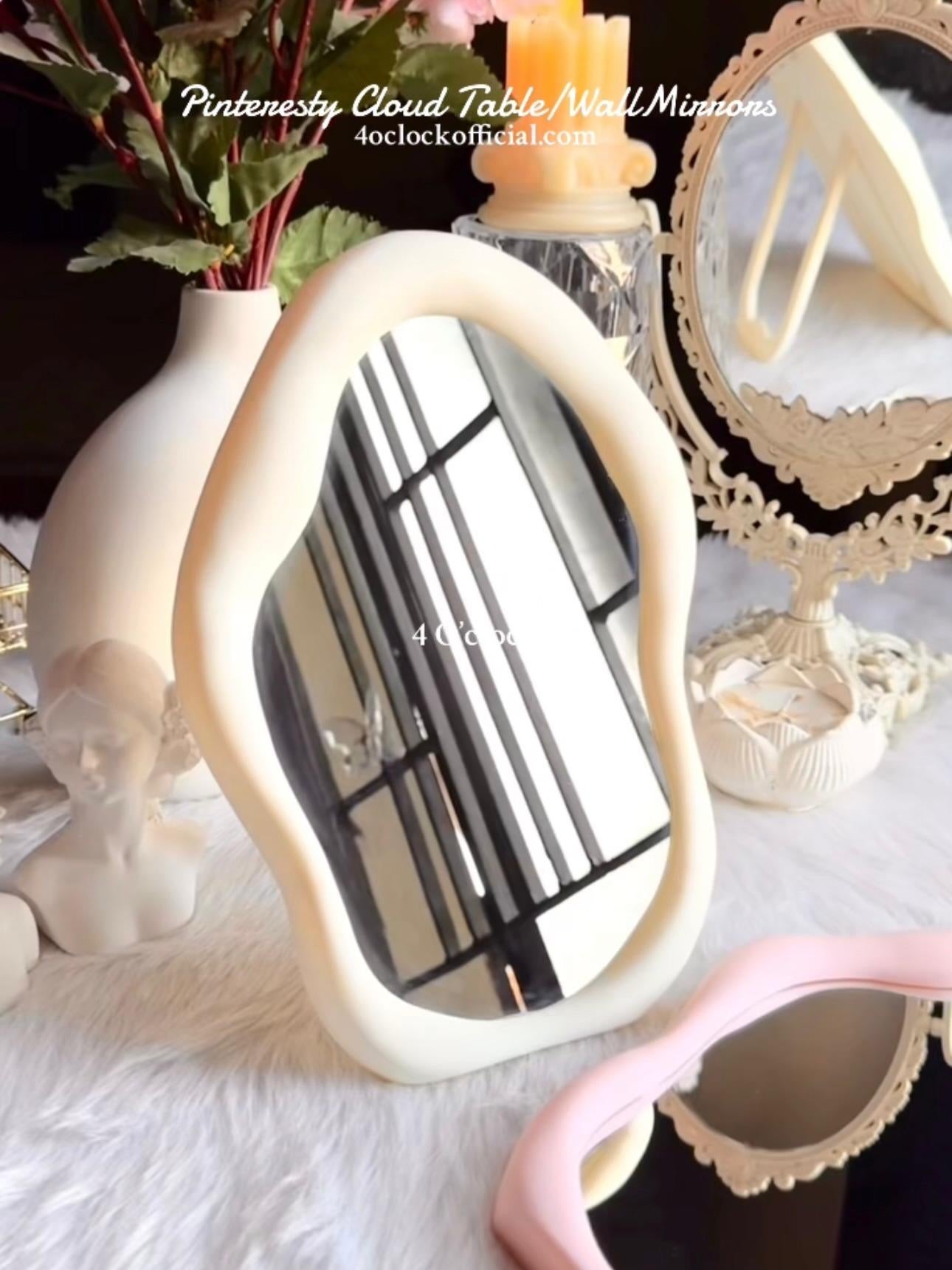 ✨☁️Pinteresty Cloud Wall/Table Mirror: White☁️✨