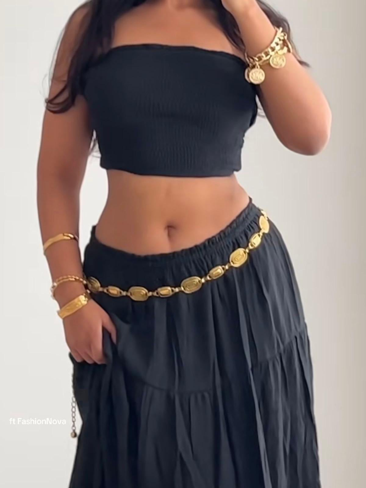 ✨WC06: Pinteresty Waist Chains: Golden Rectangular Blocks💫