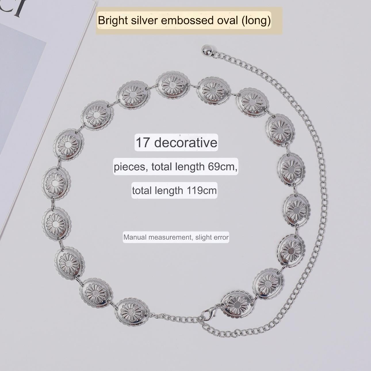 ✨WC18: Pinteresty Waist Chains: Vintage Silver Glow 💫