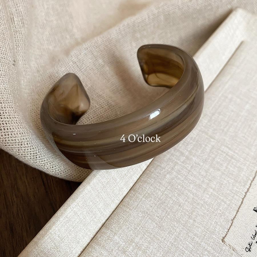 ✨HC88: Elastic Resin Bangles/Bracelet - Grey💗
