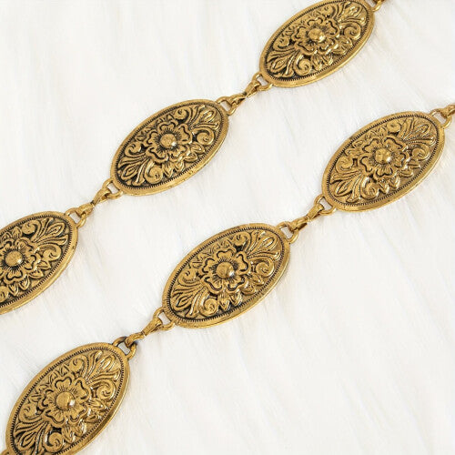 ✨WC26: Pinteresty Waist Chains: Peony Oval (Golden)💫