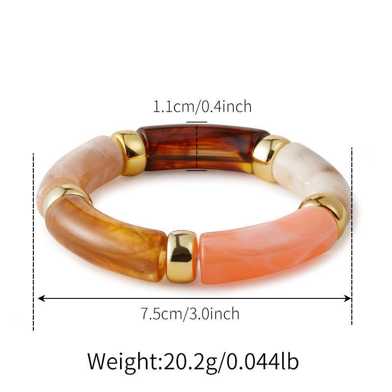 ✨HC67: Elastic Resin Bangles/Bracelet - Coffee💗