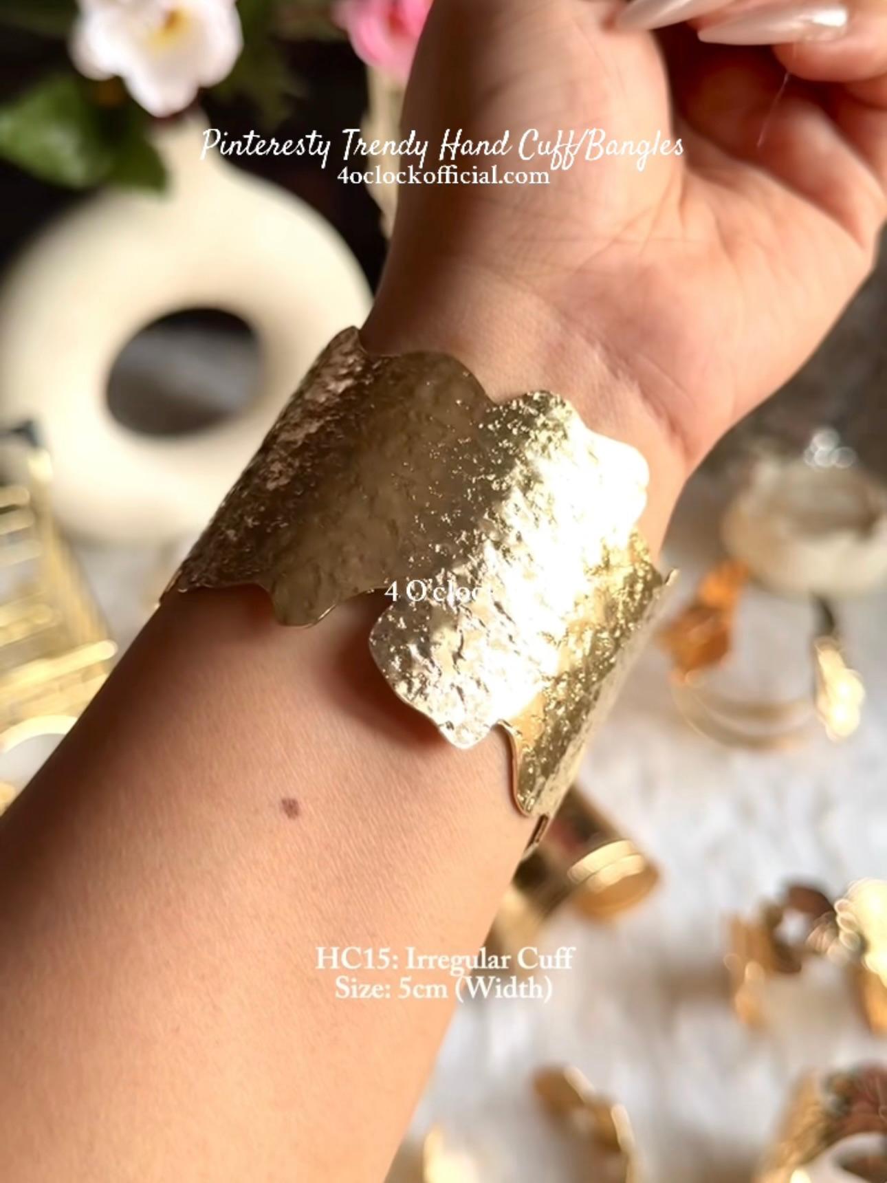 ✨HC15: Handcuff for Stack: Gold Irregular Bracelet ✨