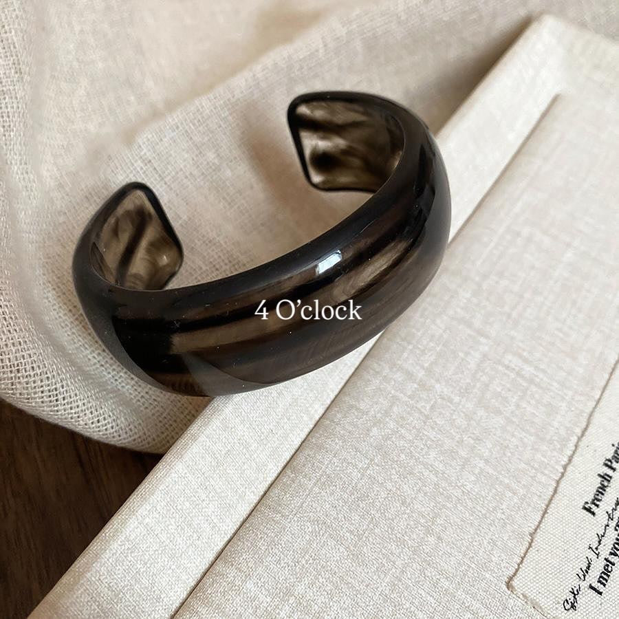 ✨HC84: Elastic Resin Bangles/Bracelet - Black💗