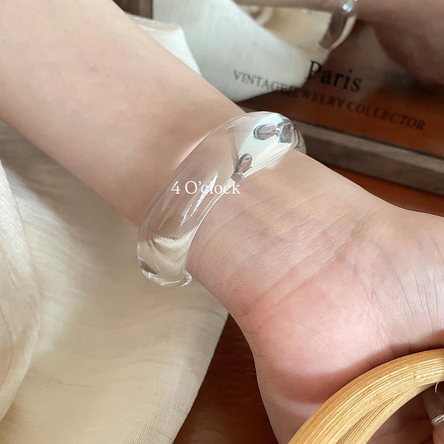 ✨HC93: Elastic Resin Bangles/Bracelet - Transparent💗