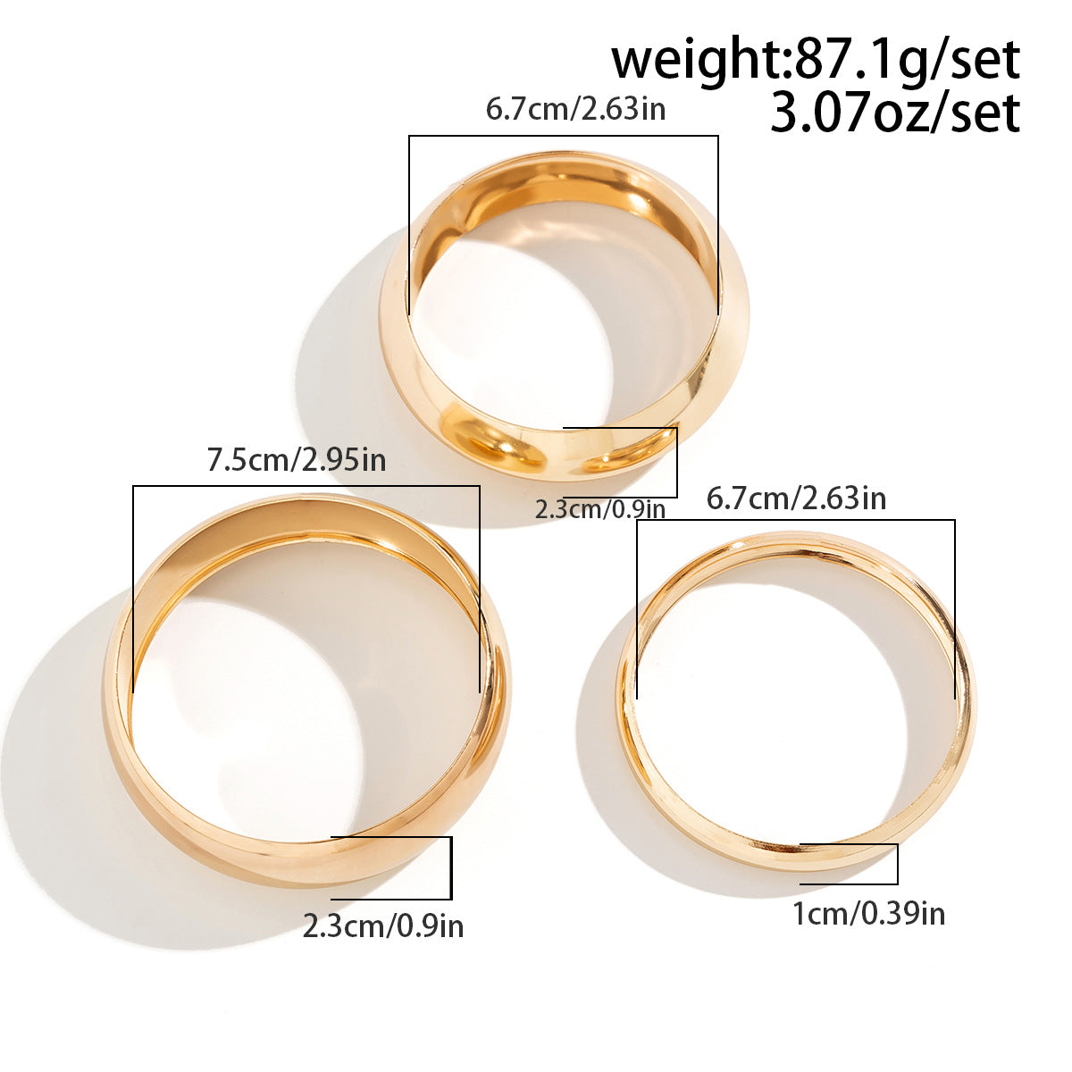 ✨HC117: Bangles Sets for Stack: Bangles Sets (Golden)✨