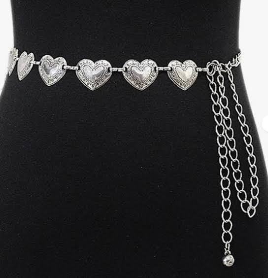 ✨WC14: Pinteresty Waist Chains: Retro Love (Silver) 💫