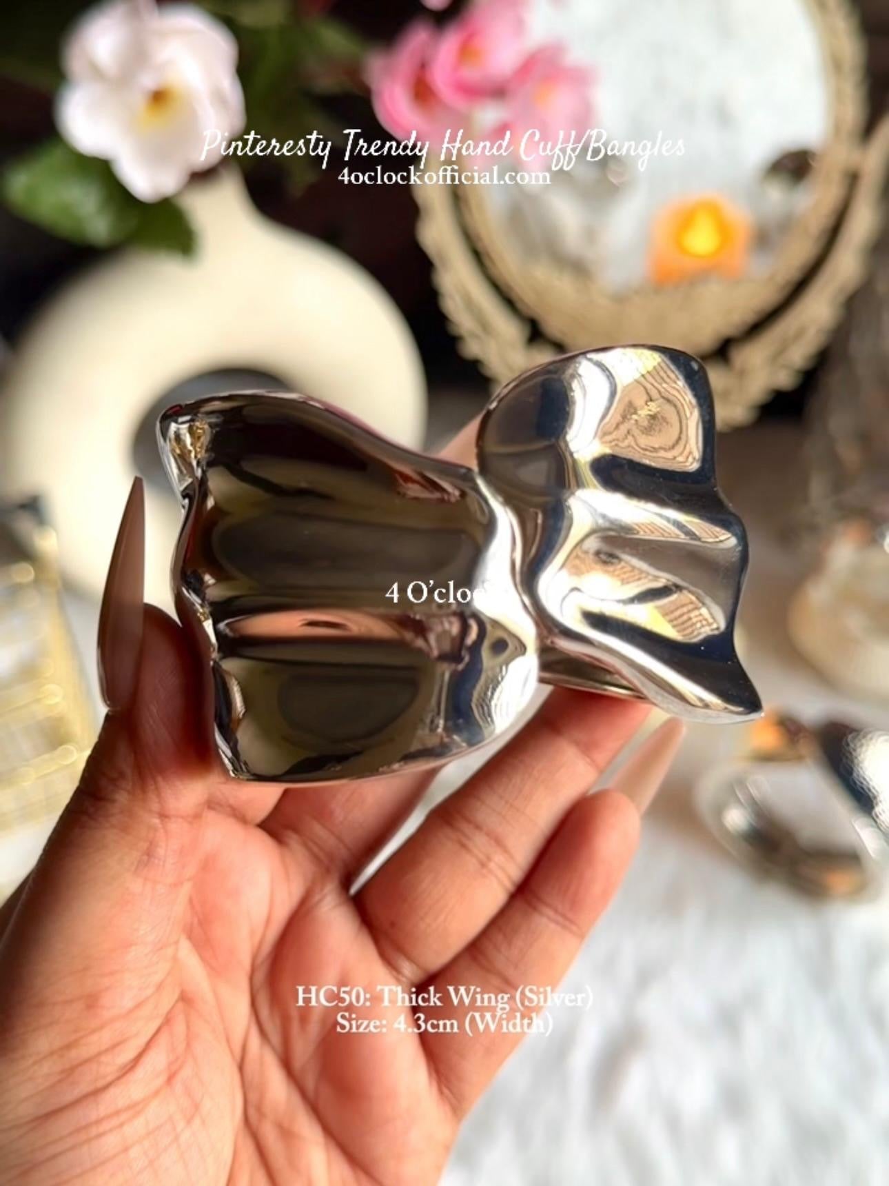 ✨HC50.S: Handcuff for Stack: Thick Wide (Silver)✨