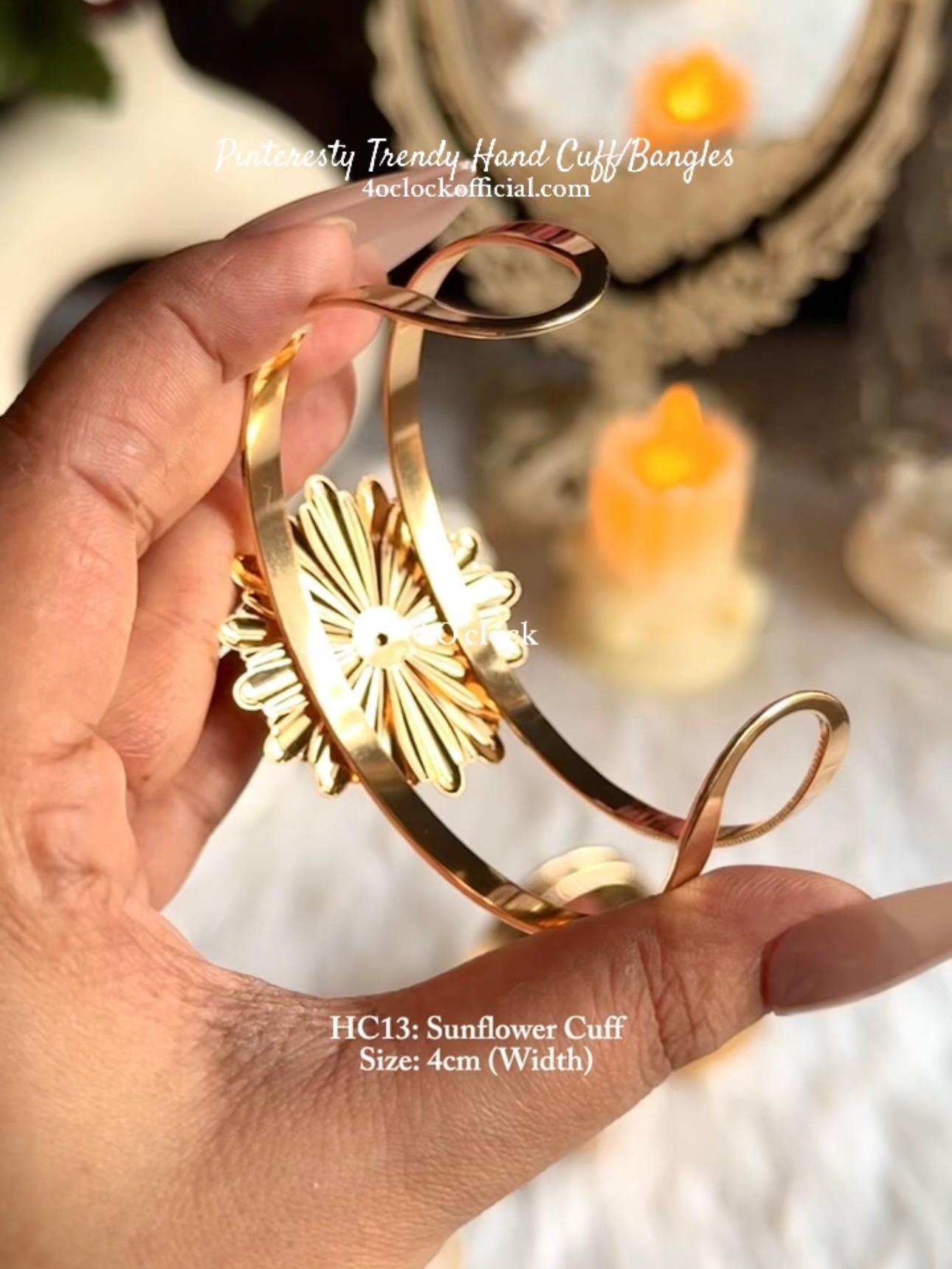 ✨HC13: Handcuff for Stack: Golden Sunflower Bracelet✨