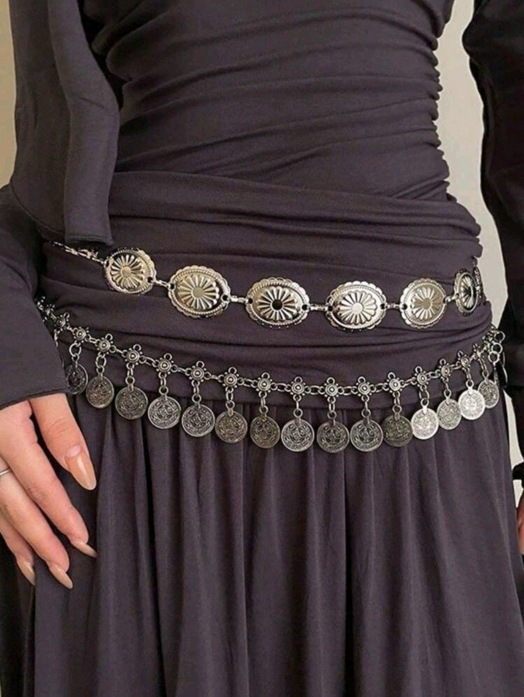 ✨WC18: Pinteresty Waist Chains: Vintage Silver Glow 💫
