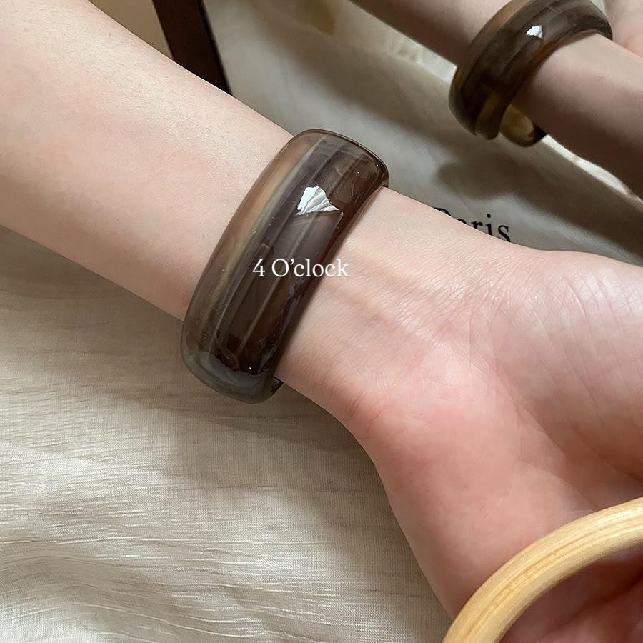 ✨HC88: Elastic Resin Bangles/Bracelet - Grey💗