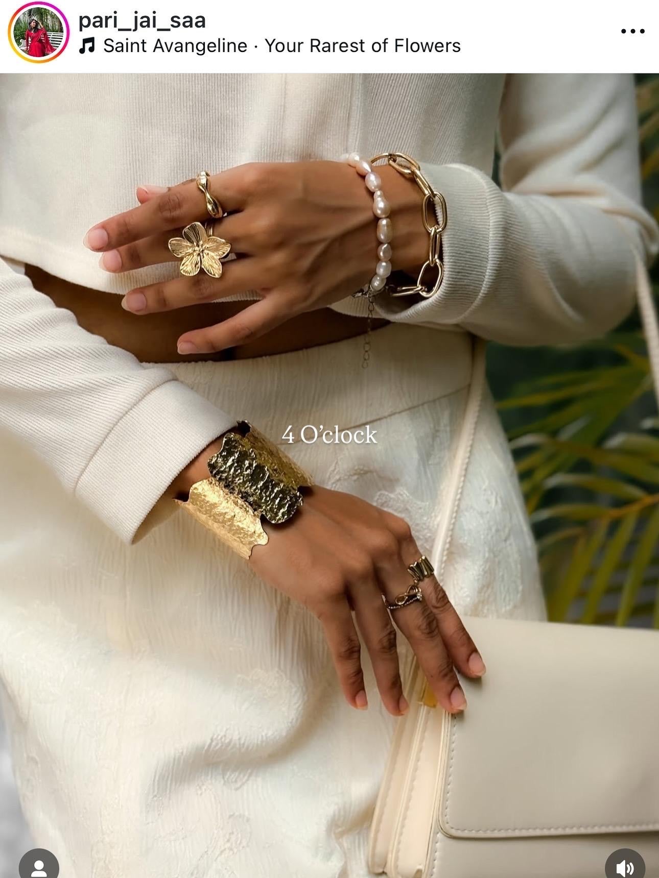 ✨HC15: Handcuff for Stack: Gold Irregular Bracelet ✨