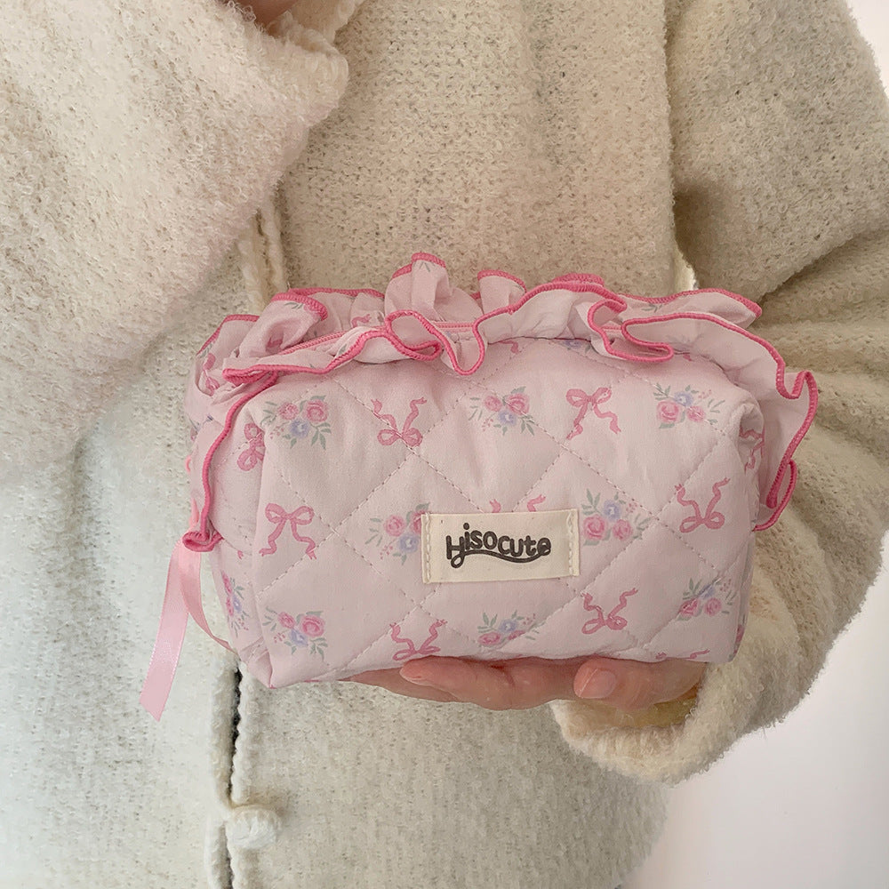 🎀13. Pinteresty Makeup Bag: Pink Tone Floral🫧