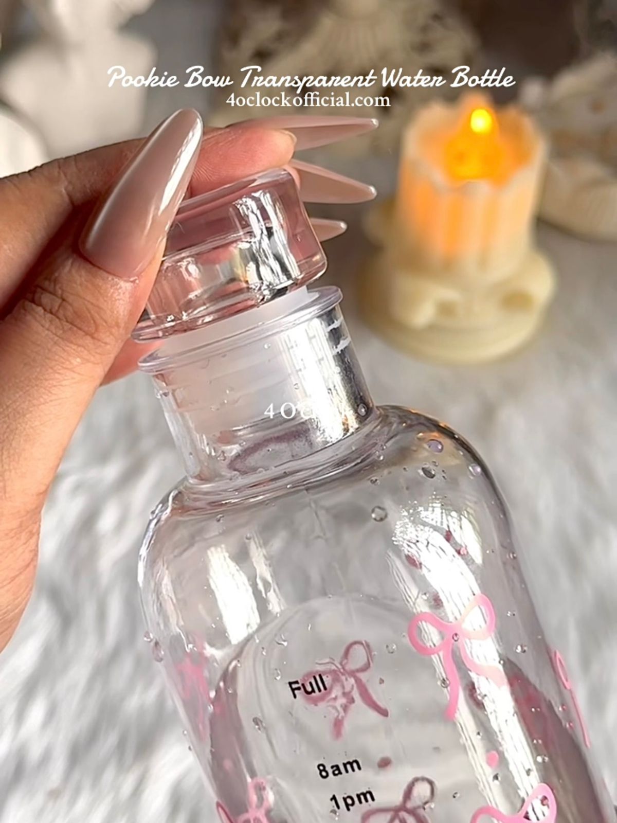 🎀Pookie Bow Water Bottle✨