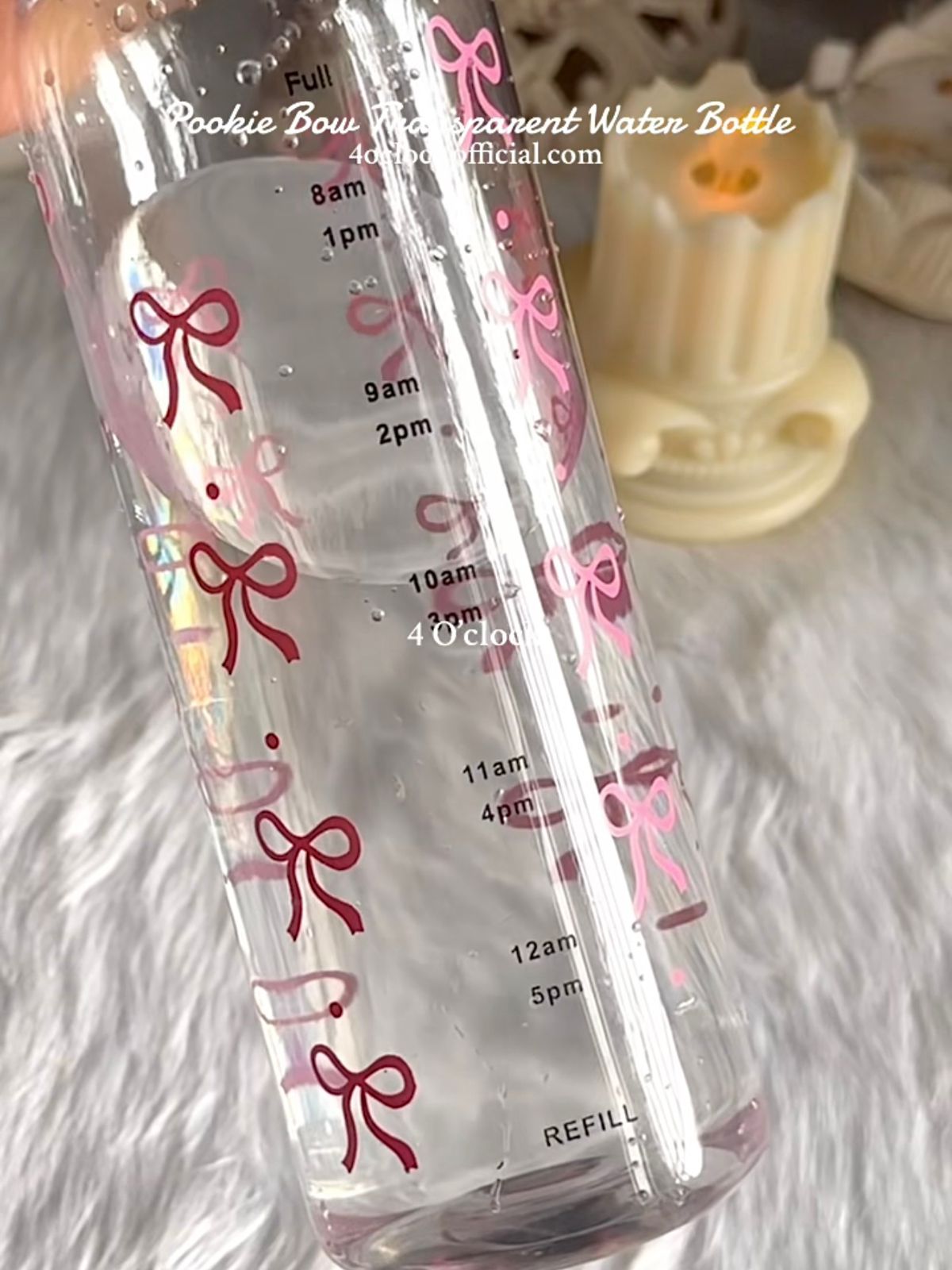 🎀Pookie Bow Water Bottle✨
