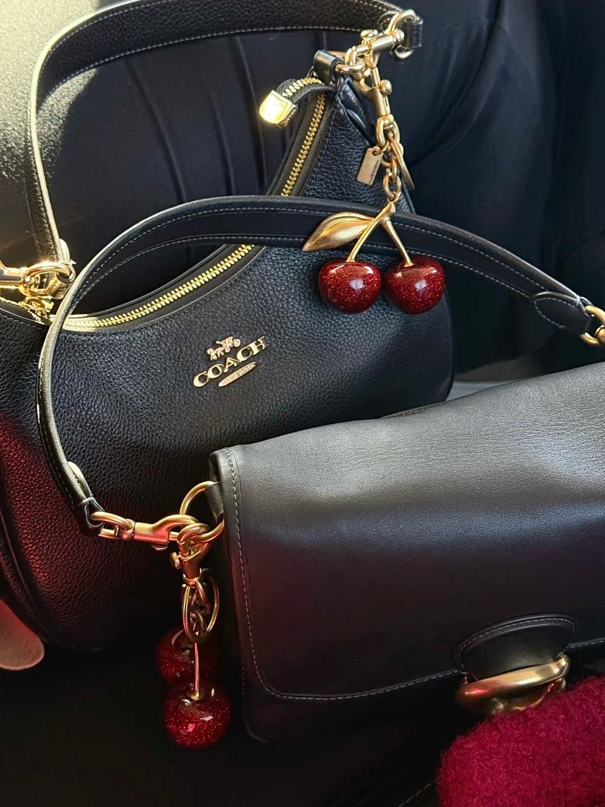 ✨🍒Glitter Cherry Bag Charm/Keychain🍒✨