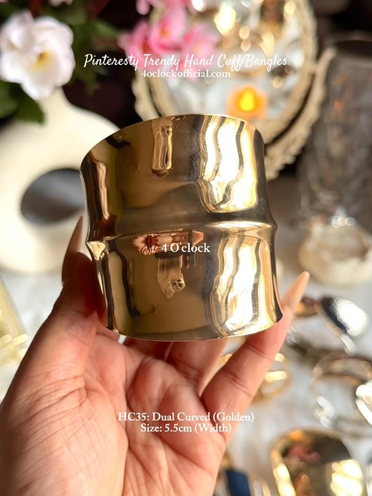 ✨HC35: Handcuff for Stack: Dual Curved (Golden)✨
