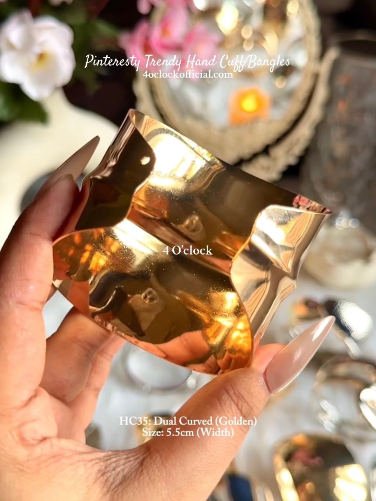 ✨HC35: Handcuff for Stack: Dual Curved (Golden)✨