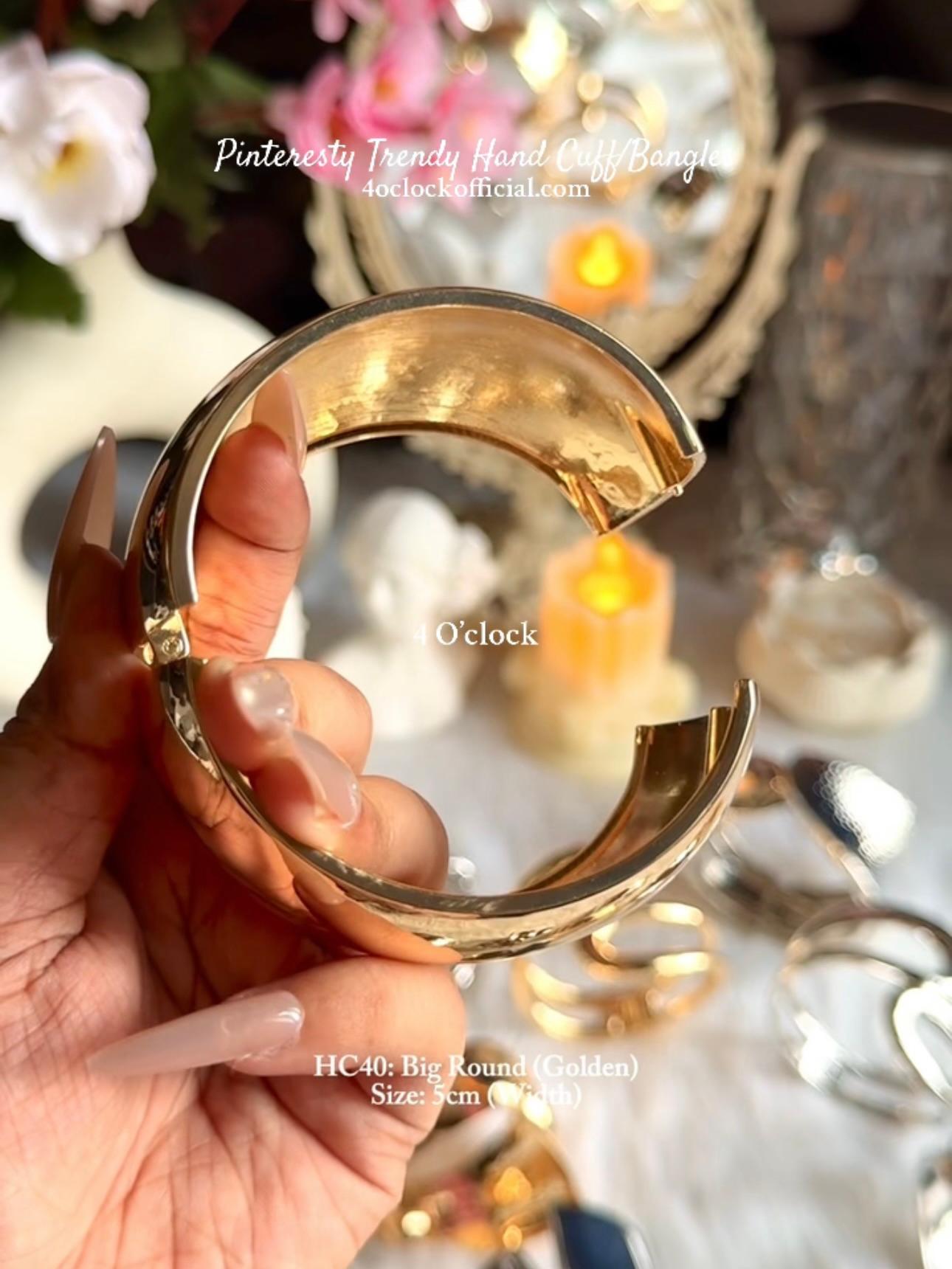 ✨HC40: Handcuff for Stack: Big Round (Golden)✨