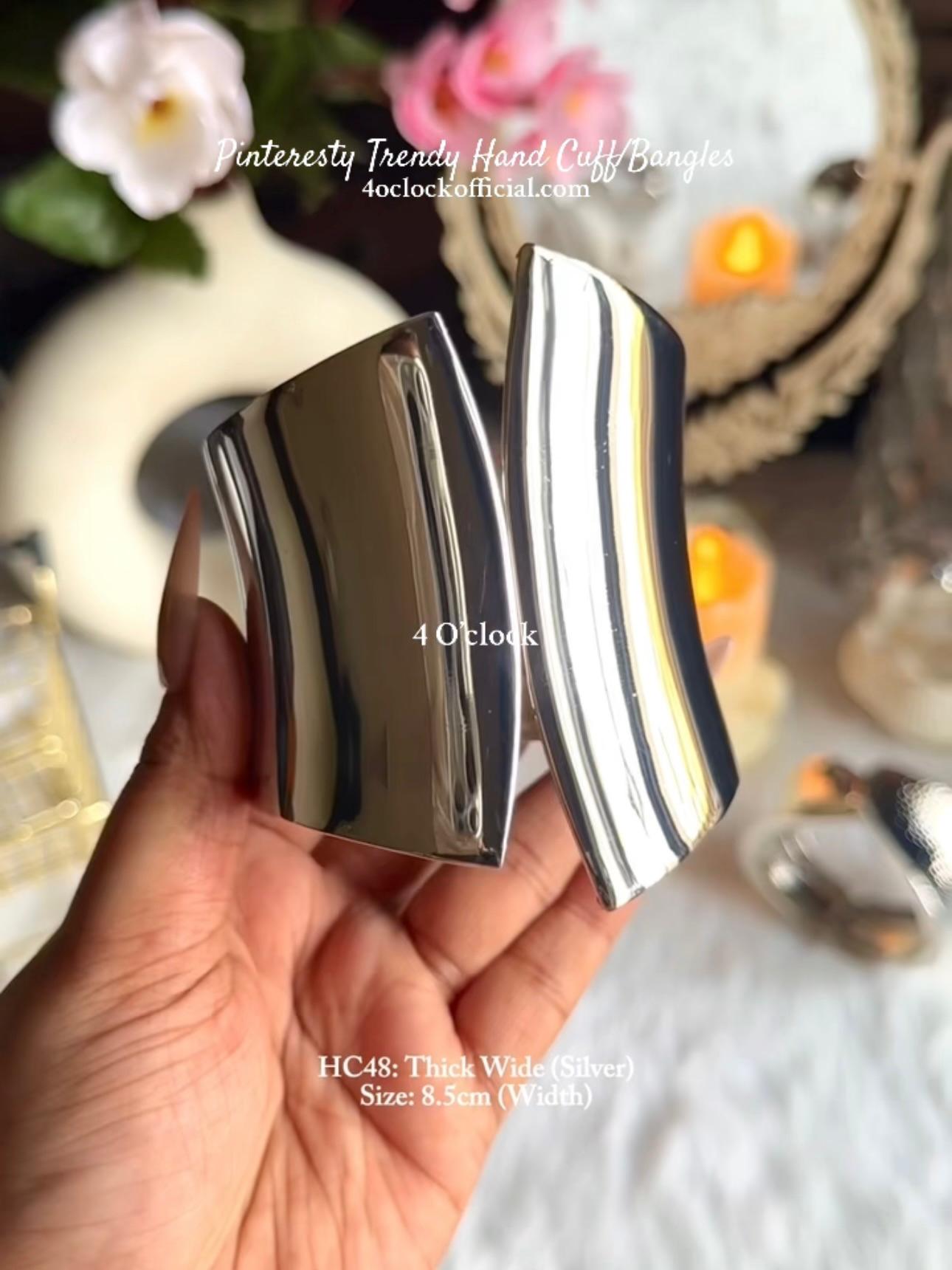 ✨HC48: Handcuff for Stack: Thick Wide (Silver)✨