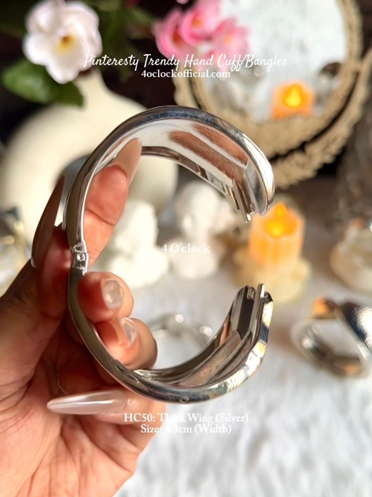 ✨HC50: Handcuff for Stack: Thick Wide (Silver)✨