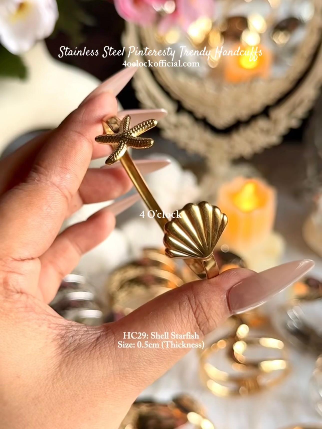 ✨HC29: Handcuff for Stack: Starry Shell Cuff (Golden)✨