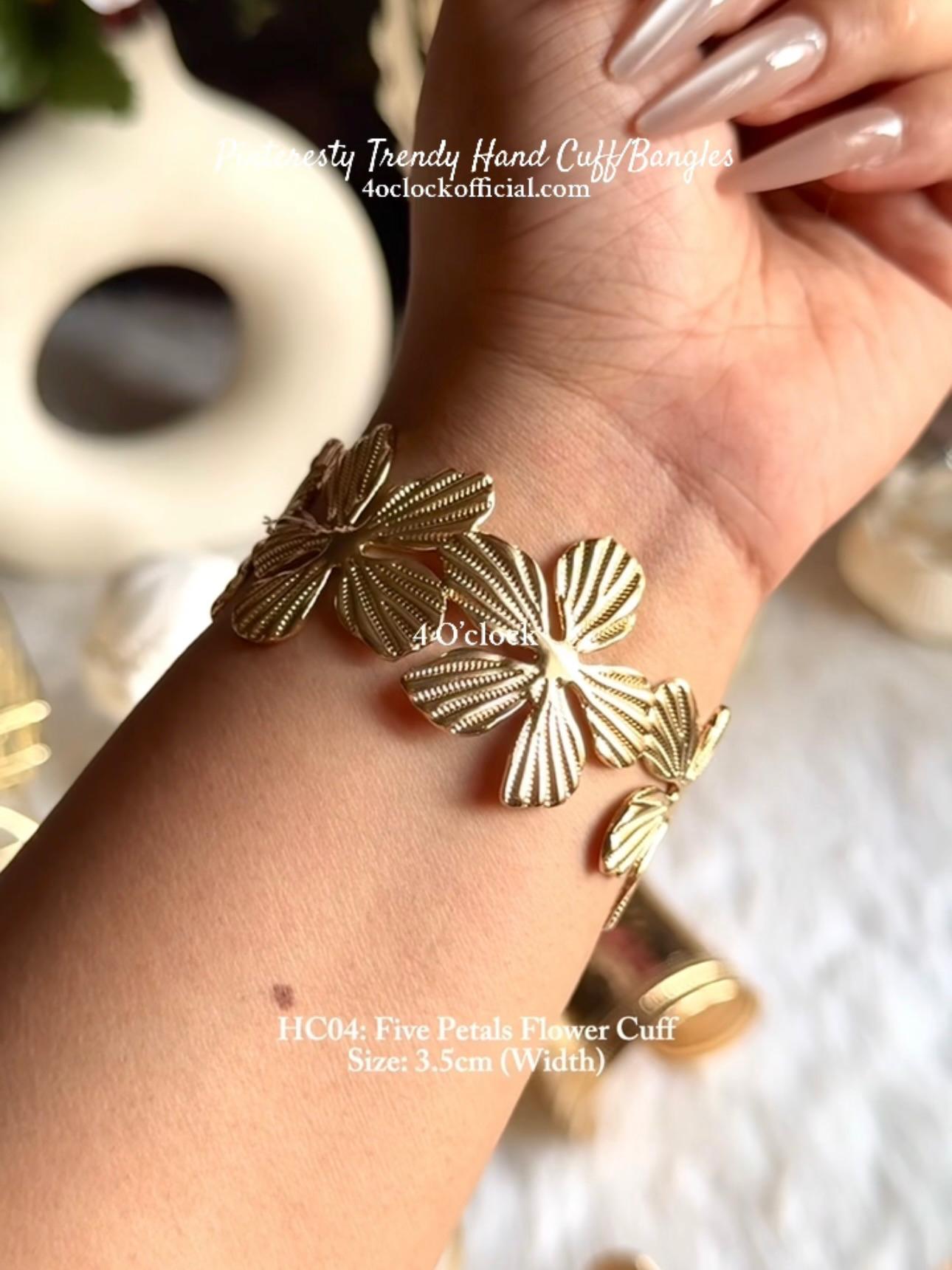 ✨HC4: Handcuff for Stack: Five Petals Flower Cuff✨