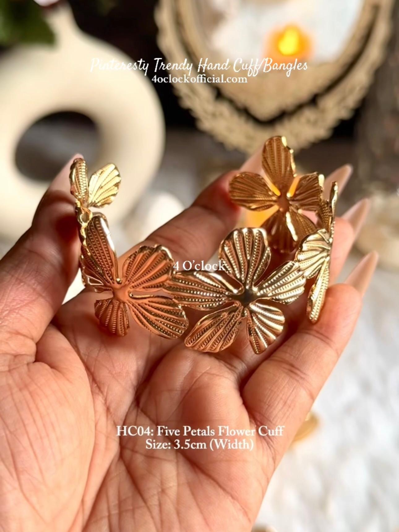 ✨HC4: Handcuff for Stack: Five Petals Flower Cuff✨